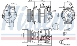 ниссенс 89211 Компрессор кондиционера,