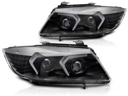 Фары BMW E90 E91 05-08 Black full led 3D
