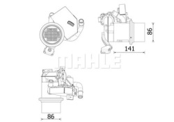 mahle CE 14 000P радиатор охлаждения, система Двигателя