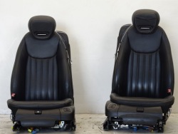 комплект кресло кресла диван черный кожа левая правая SL R230 РЕСТАЙЛИНГ