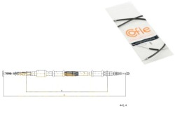 трос тормоза ручного lancia Cofle