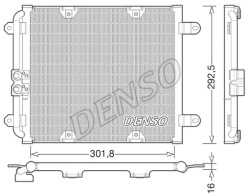 Denso DCN02028 конденсатор, радиатор кондиционера
