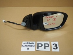 зеркало правое 13 пин nissan QASHQAI II