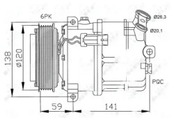 nrf 32191 Компрессор кондиционера,