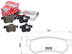 комплект датчик износа тормозных колодок Brembo 573216B ADG0421