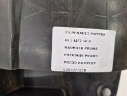 renault MASTER III 3 РЕСТАЙЛИНГ IV 4 подкрылки правая передняя правый передний комплект