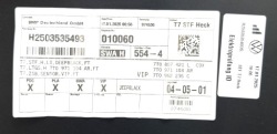 бампер задний ассистент vw T7 MULTIVAN CARAVELLE 7T 7T0807421L LC9X