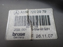 подъемник Стекла передний левый MERCEDES b 180 W245 2.0CDI 2007R A1697202979