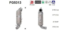 AS FG5313 фильтр твердых частиц, система выпускной