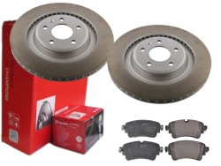 2× Brembo 09.B969.11 тормозной диск P 85 154 комплект датчик износа тормозных колодок, тормоз