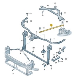подпора муфта ремня переднего 4N0805527D Audi A8 оригинальная