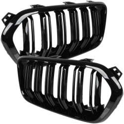 решетка радиатора ноздри для BMW X2 F39 m черный глянец