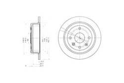 Delphi Тормозной диск 2SZT Chevrolet LACETTI