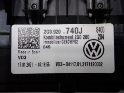 спидометр часы европа vw POLO 1.0 2G0920740J