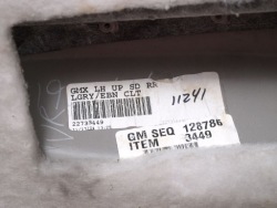 Chevrolet COBALT 2005-2010 дверные карты левый зад 128786, 22733449