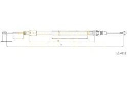 Cofle трос тормоза ручного CITROEN C5 III 1.6 VT