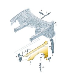 Audi OE 4G0821101 крыло