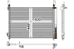 Hella конденсатор кондиционера renault KOLEOS 2.0 DC