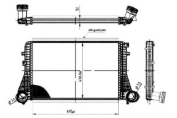 nrf интеркулер vw Golf V 1,4TSI-2,0TDI