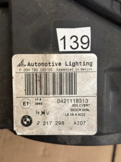 BMW X3 F25 фара правая Би-ксенон адаптивная европа 7217298