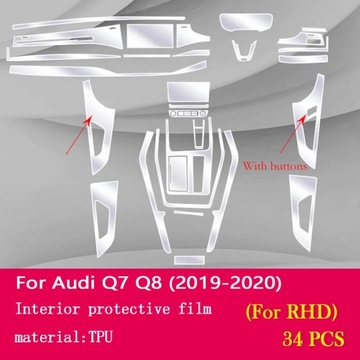 фото - Для audi q7 q8 2019-2023 консоль середня внутрішнього автомобіля
