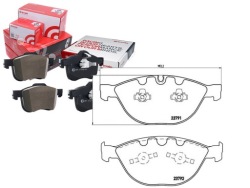 комплект датчик износа тормозных колодок Brembo 34116770575 373