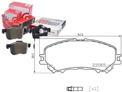 комплект датчик износа тормозных колодок Brembo D10604CA0A 8DB3