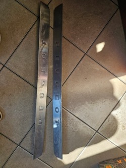 молдинг порога комплект peugeot 407 Купе 9655486850 9655486880