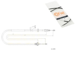 трос тормоза ручного FORD Cofle