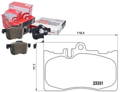 комплект датчик износа тормозных колодок Brembo 044650W06000 44