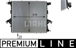 mahle CR 81 000P радиатор охлаждения, система Двигателя