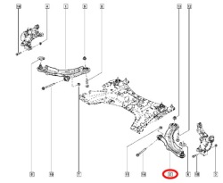 renault oe 5450 523 54R рычаг подвески, стойки колеса