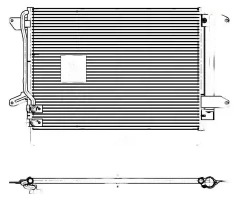 nrf 350507 конденсатор, радиатор кондиционера