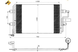 Радиатор кондиционера () nrf 35733