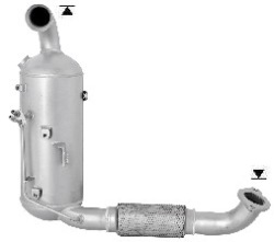 фильтр DPF твердых частиц volvo C30 1.6 TD 115 ЛС | 2010-2012
