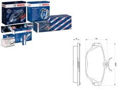 комплект датчик износа тормозных колодок Bosch LP737 FDB1024 61