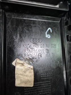 решетка радиатора перед черный Audi Q3 II 83A 83A853651E F оригинал