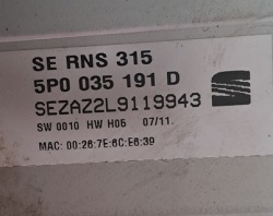 seat Leon II ALTEA РЕСТАЙЛИНГ 09-12R радио CD MP3 5P0035191D