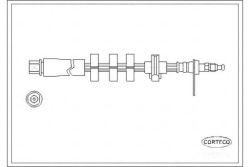 Corteco тормозной шланг peugeot 406 1.6 (8B)