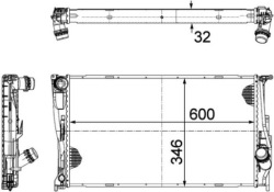 mahle CR 1085 000P радиатор охлаждения, система Двигателя