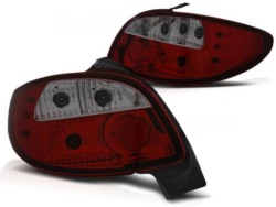 фонари задние peugeot 206 10.98- Clear RED Тюнинг