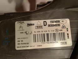 фара правая CITROEN C4 III 20- full led 9830649280