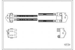 Corteco тормозной шланг FORD TOURNEO Connect 1.8