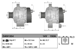 генератор Denso DAN1354