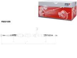 трос тормоза ручного Alfa зад 147 00-10 PR FTE
