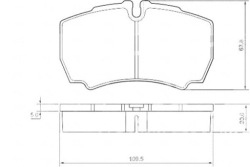 a.b.s. тормозные колодки FORD TRANSIT 2.3 16V