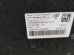 2022 PORSCHE TAYCAN 9J1 багажника 9J1863668