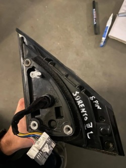 зеркало с электроприводом левое 8 пин kia SORENTO III