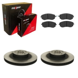 2× MAXGEAR 19-1255 тормозной диск колодки торм. subaru P. LEGACY 03-/