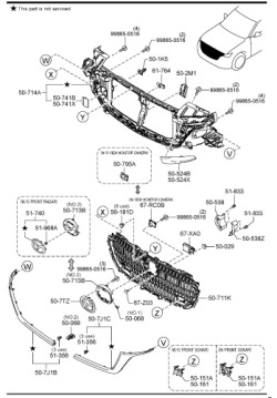 перед mazda CX-90 KK 2023- новая orginal